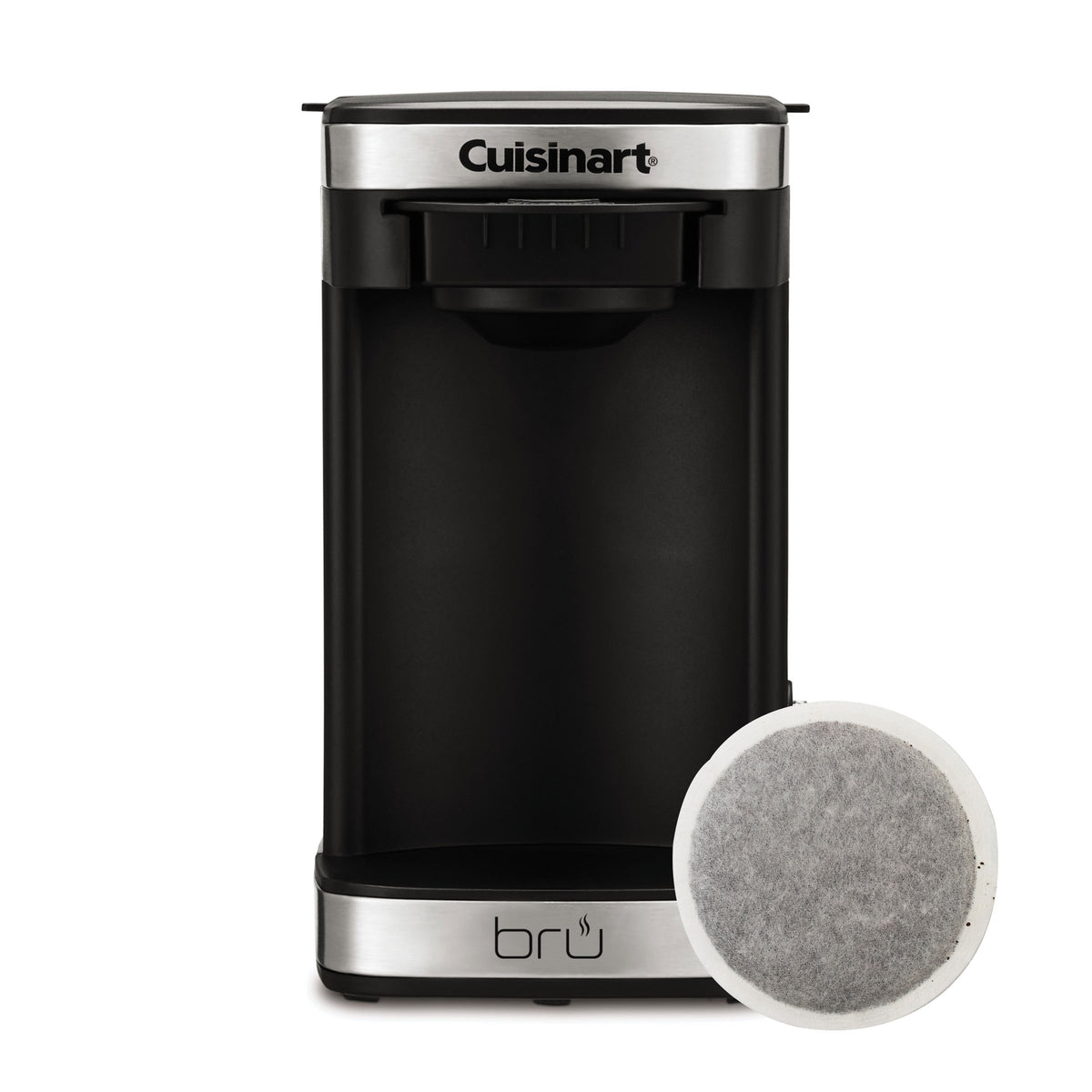 Cuisinart® BRU 2-Cup Coffeemaker, Black/Stainless Steel