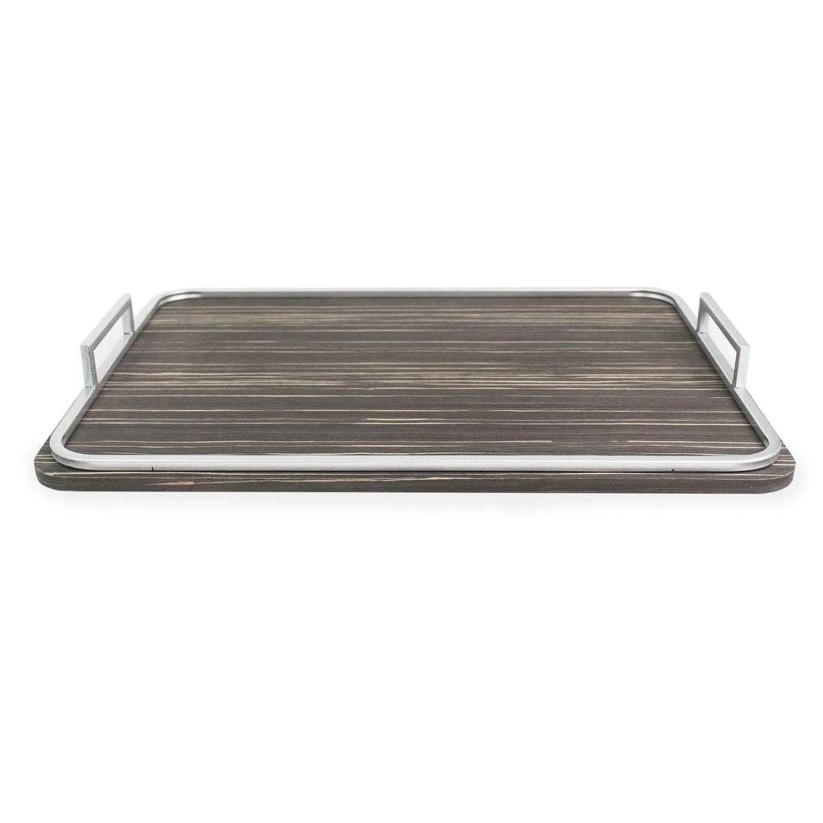 Silver sale wood tray